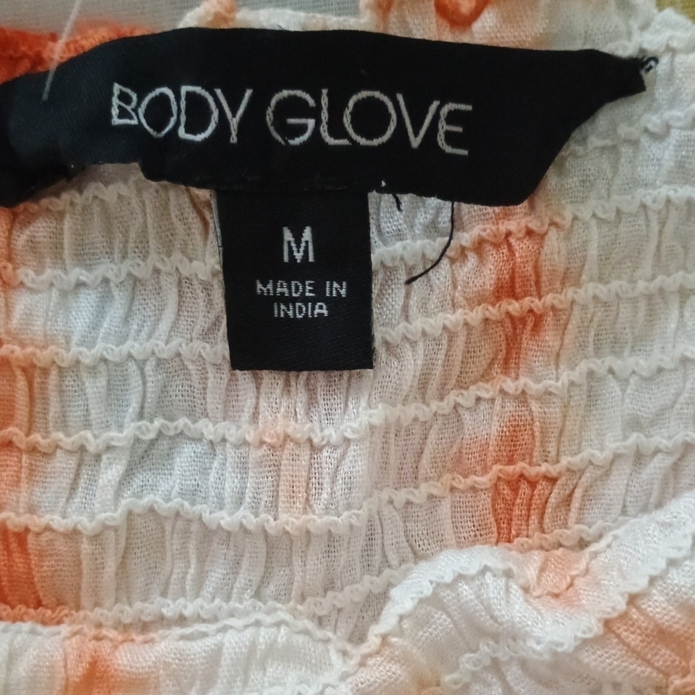 NWT Body Glove Apricot Tie Dye Off Shoulder Cover Up Dress Medium Beach Resort B - Picture 6 of 7